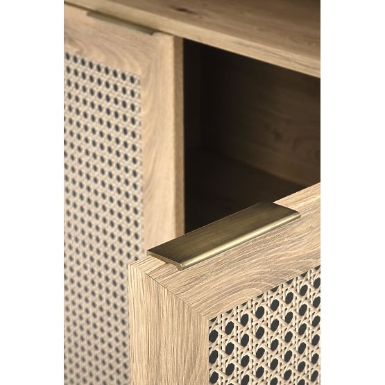 BORNEO REG-1 Shelf Oak Artisan/Black (2 pieces = 1 unit)