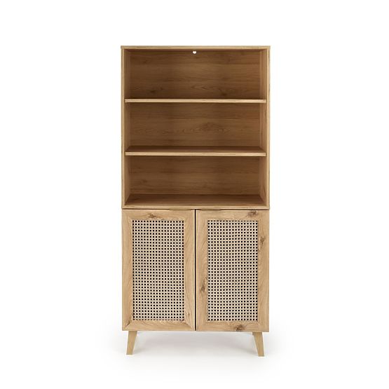 BORNEO REG-1 Shelf Oak Artisan/Black (2 pieces = 1 unit)