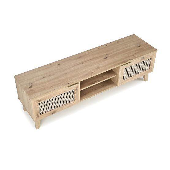 BORNEO RTV-1 TV Stand Artisan Oak/Black (1p=1pc)