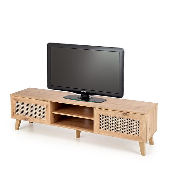 BORNEO RTV-1 TV Stand Artisan Oak/Black (1p=1pc)