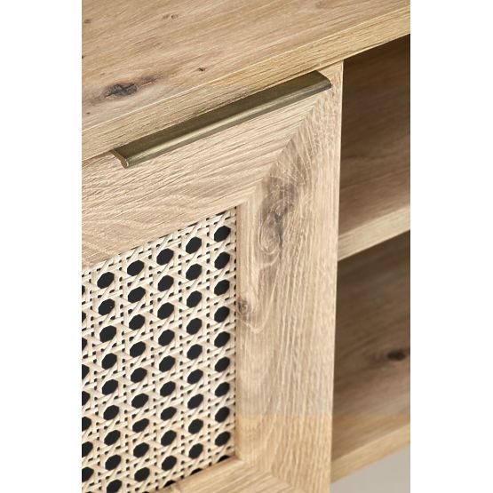 BORNEO RTV-1 TV Stand Artisan Oak/Black (1p=1pc)