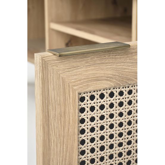 BORNEO RTV-1 TV Stand Artisan Oak/Black (1p=1pc)