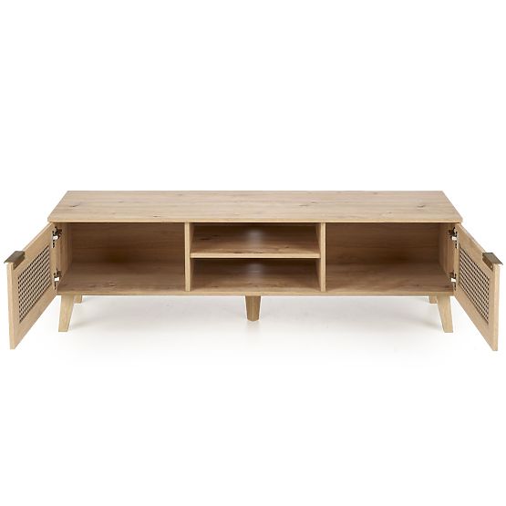 BORNEO RTV-1 TV Stand Artisan Oak/Black (1p=1pc)