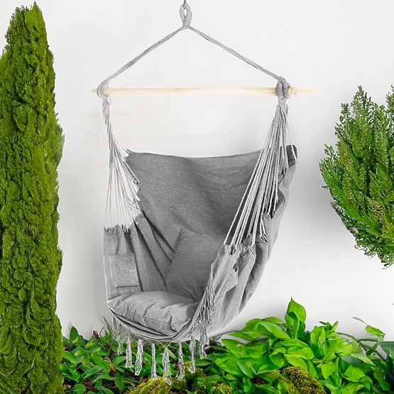 Brazilian Hammock Chair BAHIO Gray