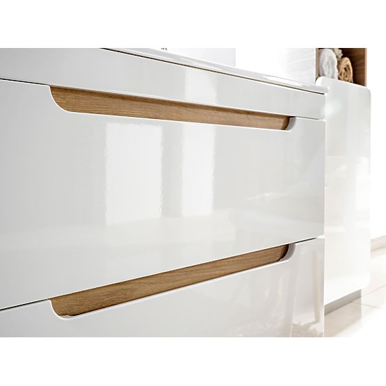 Cabinet for countertop sink 60 cm 2 drawers