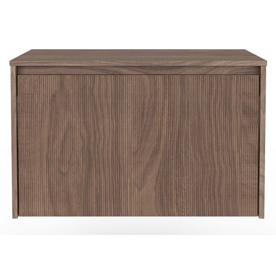Cabinet for Countertop Sink Pezzo 80 cm, Walnut, Grooved