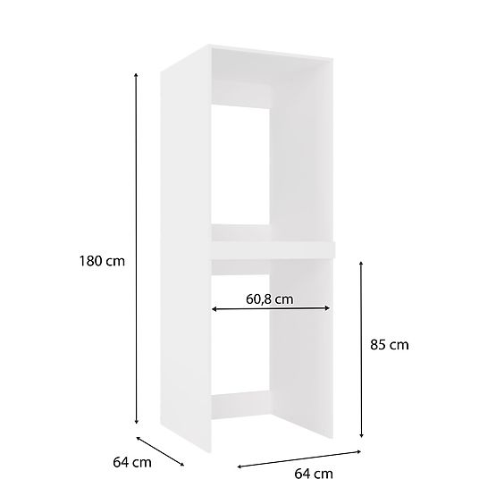 Cabinet for Washing Machine and Dryer POLA TWIN White