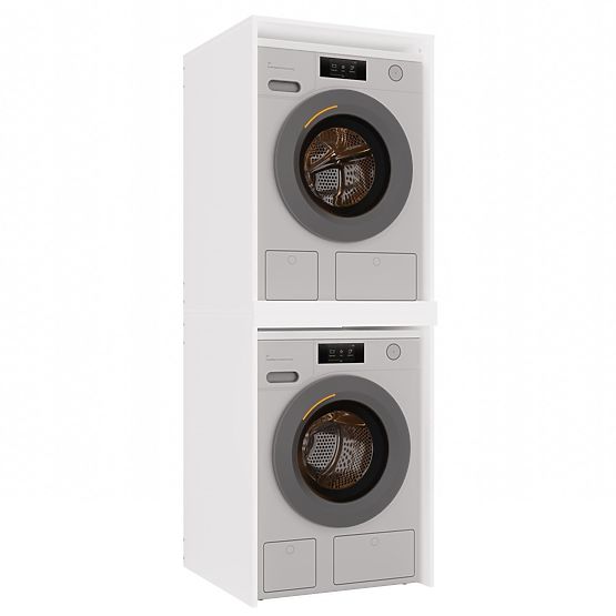 Cabinet for Washing Machine and Dryer POLA TWIN White
