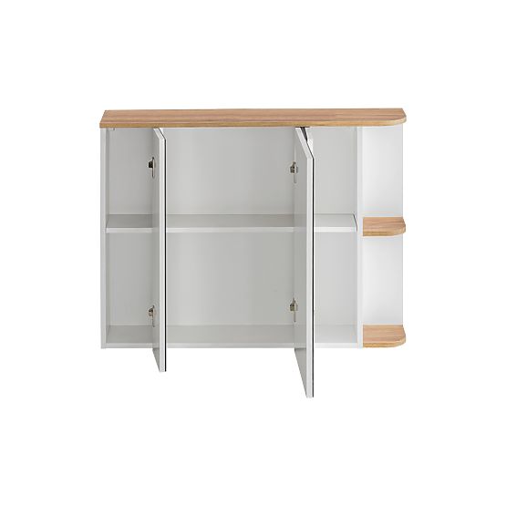 Cabinet with Mirror 90cm 3 Doors