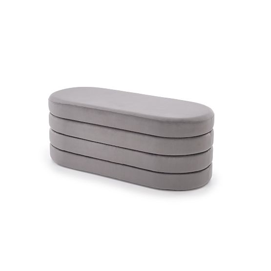 CALPI Bench with Storage, Gray (1p=1pc)