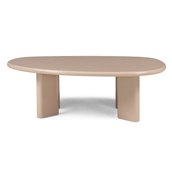Cameron Coffee Table 130 cm, Nude, Glossy