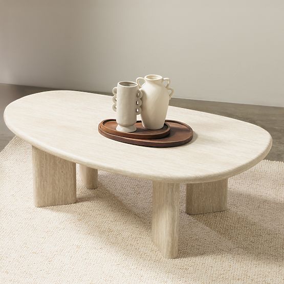Cameron Coffee Table 130 cm, Travertine