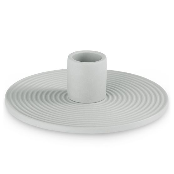 Candleholder MORAB Grey Color Boho Style for Interior AmeliaHome