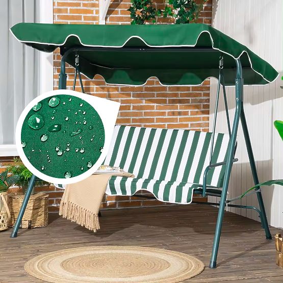 Canopy for Swing 200 x 120 cm Waterproof Cover Green ModernHome