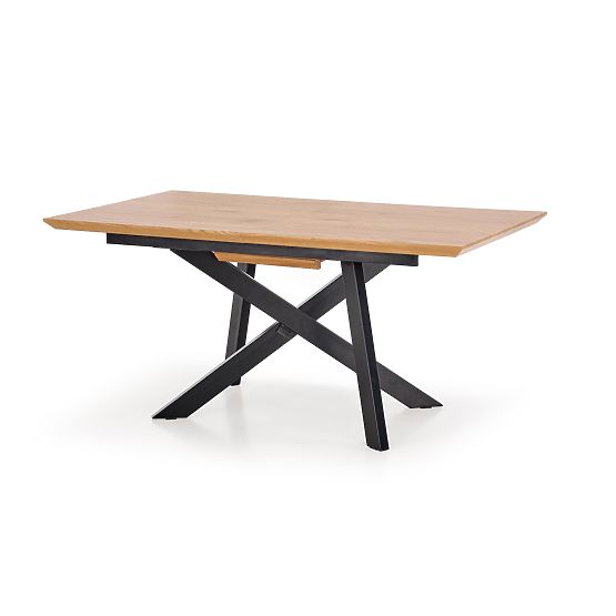 CAPITAL Table 160-200 cm, Golden Oak / Black (2p=1pc)
