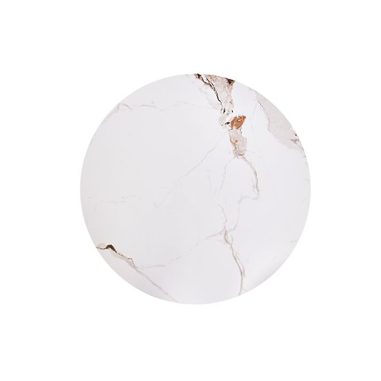 CARINA coffee table beige marble / walnut (2pcs=1set)