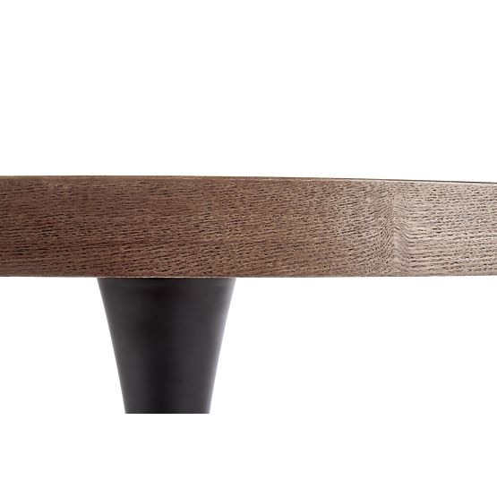 CARMELO round table, top - walnut, leg - black (3p=1pc)