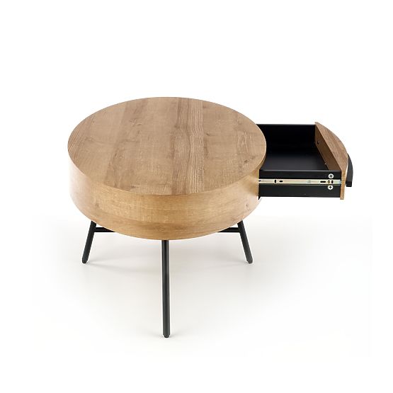 Carolina coffee table - black / golden oak