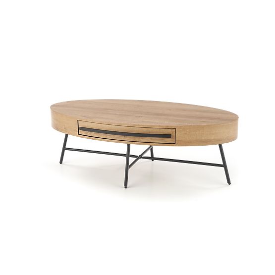 Carolina coffee table - black / golden oak