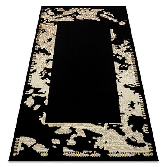 Carpet ALLURE 1965 Frame - Structural, Stylish, Glamour Black / Gold