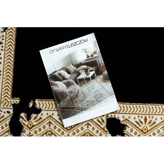 Carpet ALLURE 1965 Frame - Structural, Stylish, Glamour Black / Gold