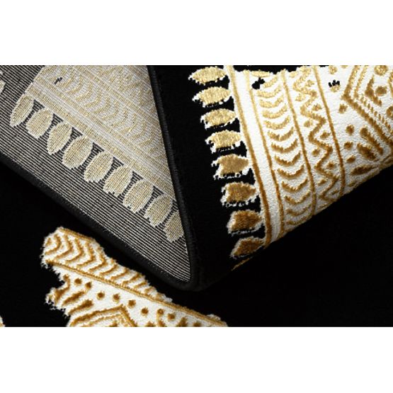 Carpet ALLURE 1965 Frame - Structural, Stylish, Glamour Black / Gold