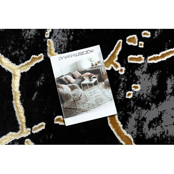 Carpet ALLURE 1967 Marble - Structural, Stylish, Glamour Black / Gold