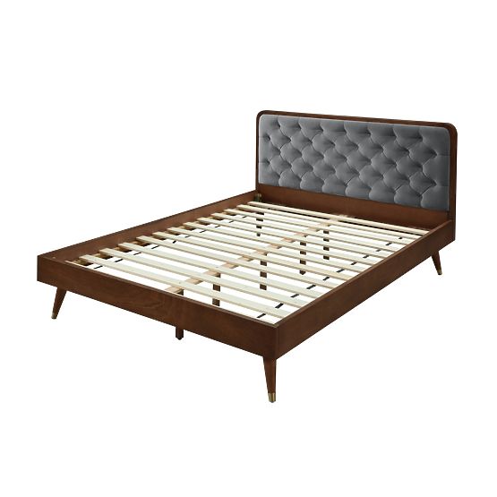 CASSIDY 140 Bed Gray / Walnut (3p=1pc)
