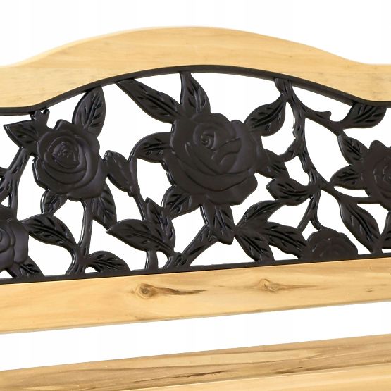 Cast Iron Garden Bench ROSE