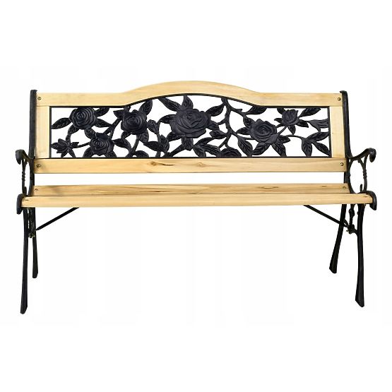 Cast Iron Garden Bench ROSE