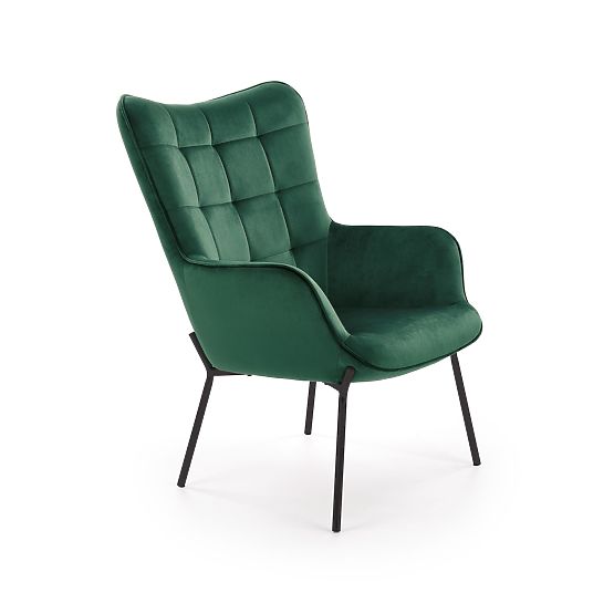 CASTEL Relaxation Chair Black/Dark Green
