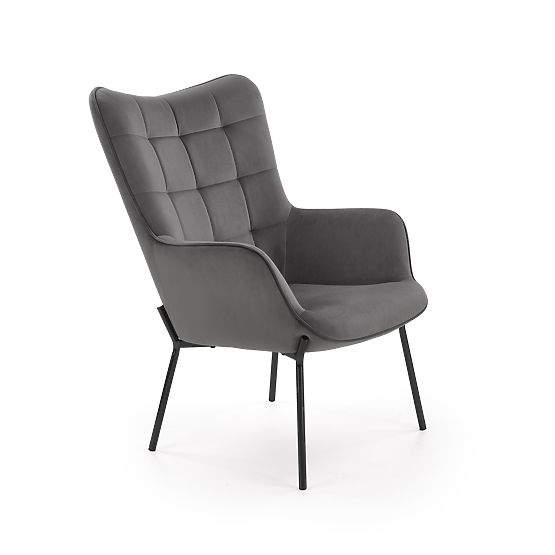 CASTEL Relaxation Chair Black / Light Gray