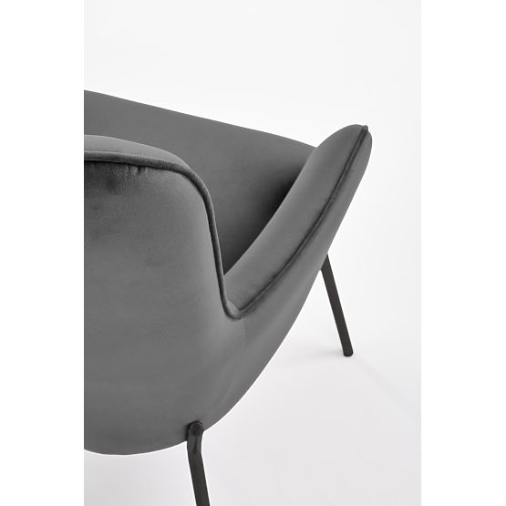 CASTEL Relaxation Chair Black / Light Gray