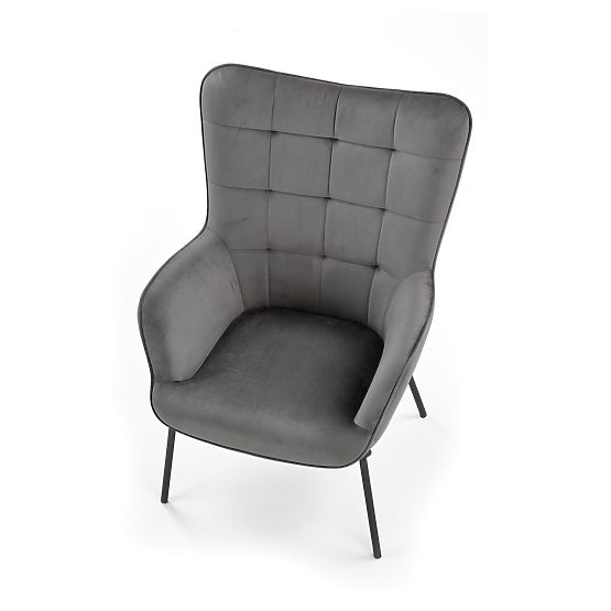 CASTEL Relaxation Chair Black / Light Gray