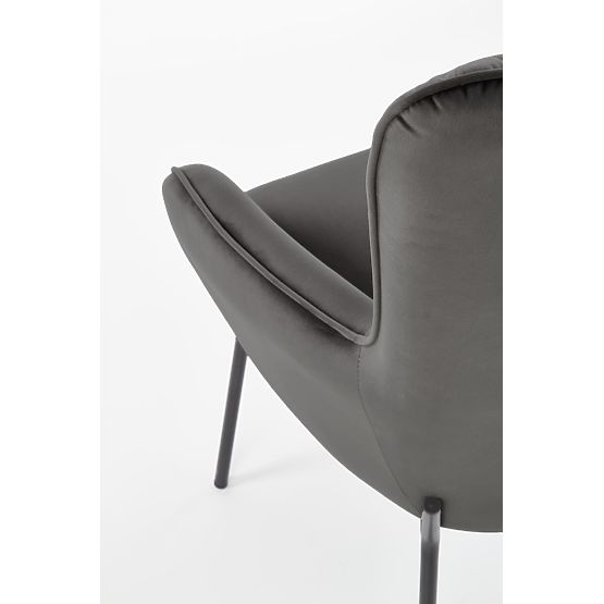 CASTEL Relaxation Chair Black / Light Gray