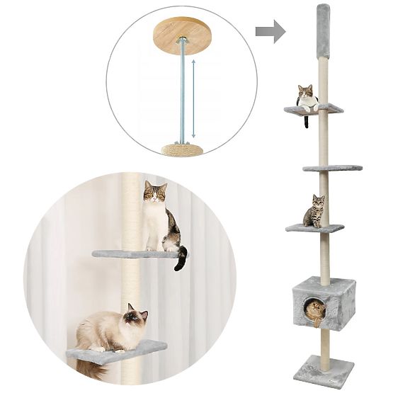 CEILING CAT SCRATCHER GRAY P70374