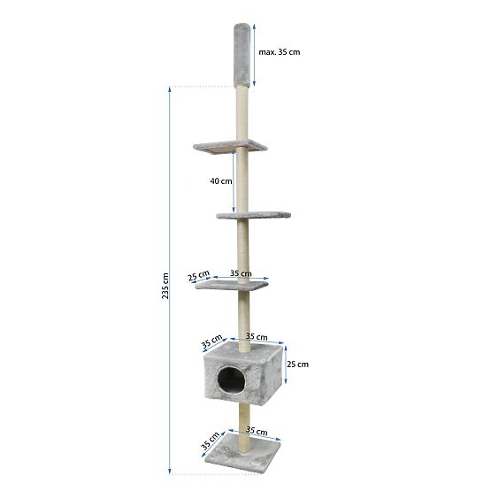 CEILING CAT SCRATCHER GRAY P70374