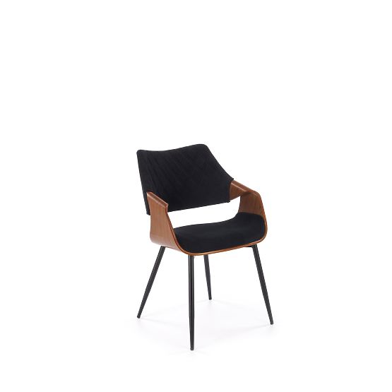 Chair K586, walnut/black (1p=1pc)
