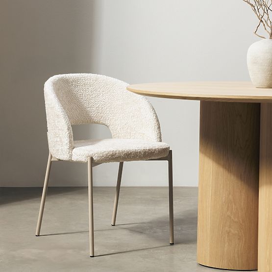 Chair with Backrest Opening Jazz, Light Beige