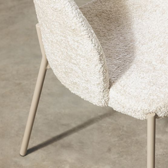 Chair with Backrest Opening Jazz, Light Beige