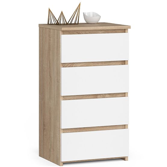 CHEST OF DRAWERS CL4 PK OAK SONOMA / WHITE