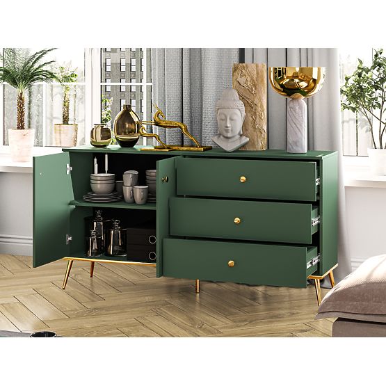 Chest of drawers Forest larger - green
