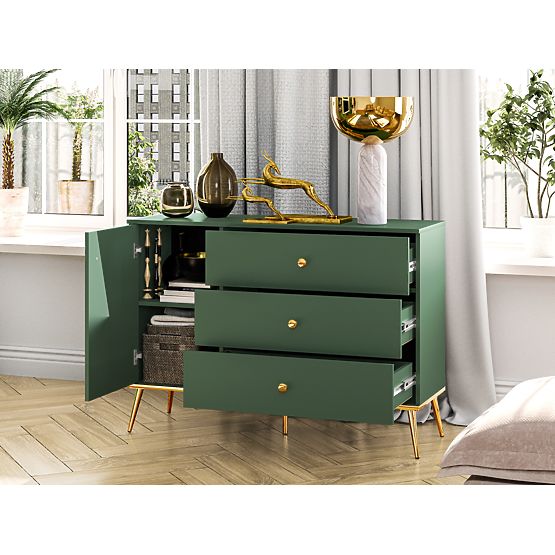 Chest of drawers Forest smaller - green