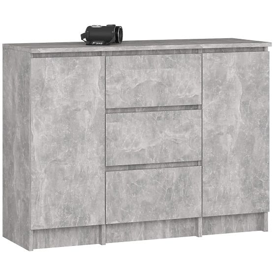 CHEST OF DRAWERS K100 2D 3SZ PK CONCRETE
