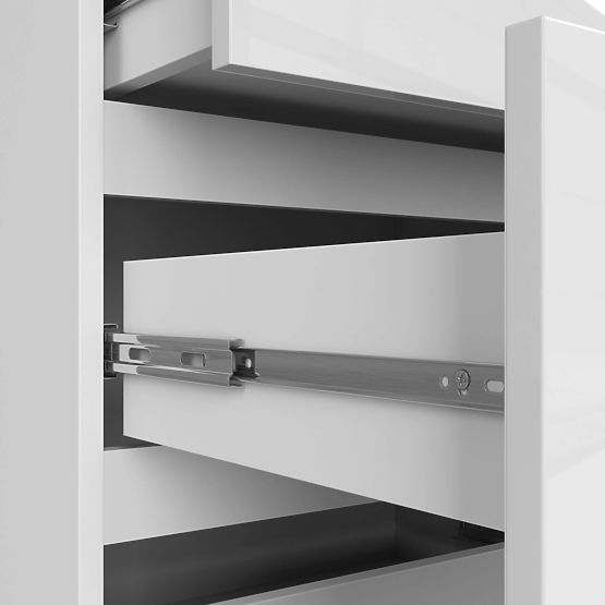 CHEST OF DRAWERS K120 10SZ CLP PK WHITE GLOSS