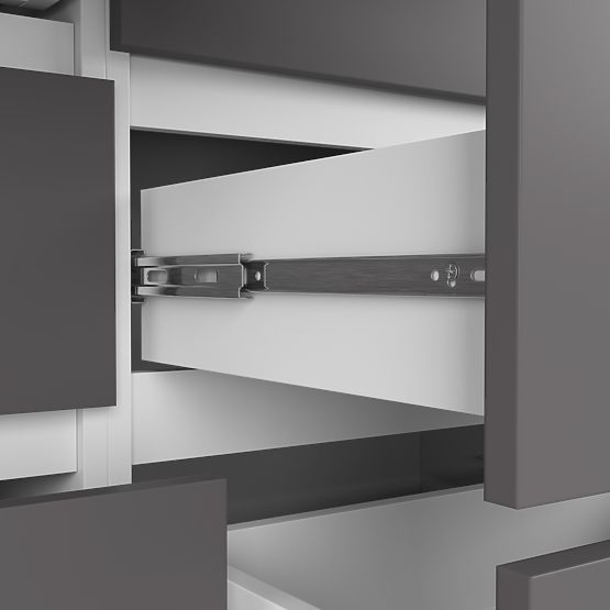 CHEST OF DRAWERS K120 8 DRAWERS WHITE / GRAY