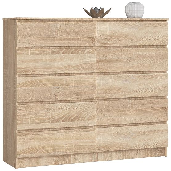 CHEST OF DRAWERS K140 10SZ CLP PK OAK SONOMA