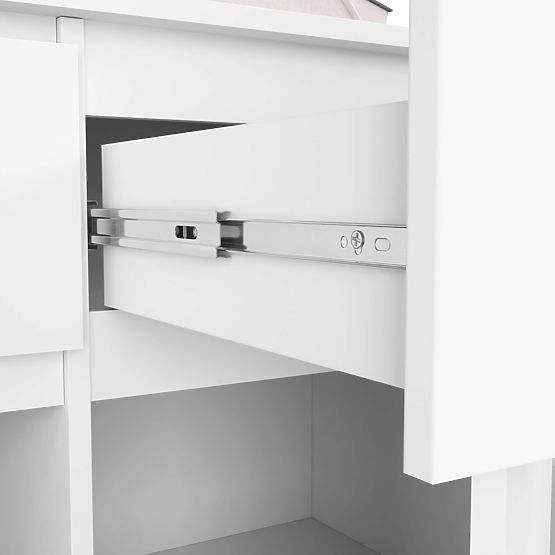 CHEST OF DRAWERS K140 3D 3SZ CLP PK WHITE