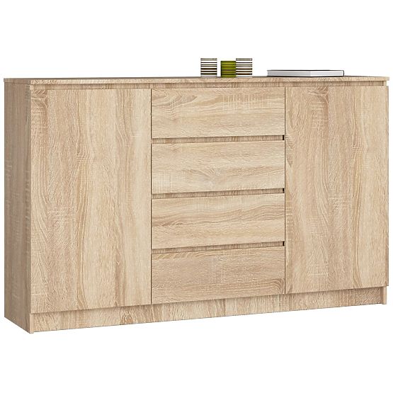 CHEST OF DRAWERS K160 2D 4SZ CLP PK OAK SONOMA