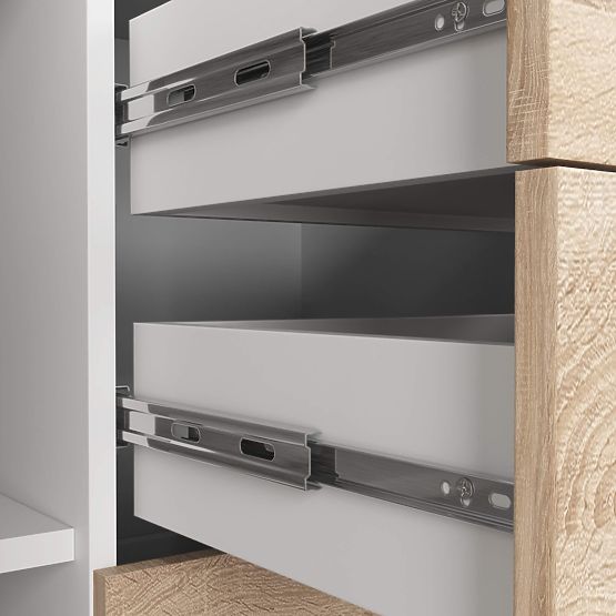 CHEST OF DRAWERS K45 PK WHITE / OAK SONOMA